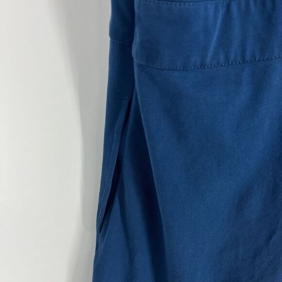 Eshakti Dress Size 22W Womens Blue Ruffle A Line Boho Stretch Knit Pockets - Picture 6 of 9